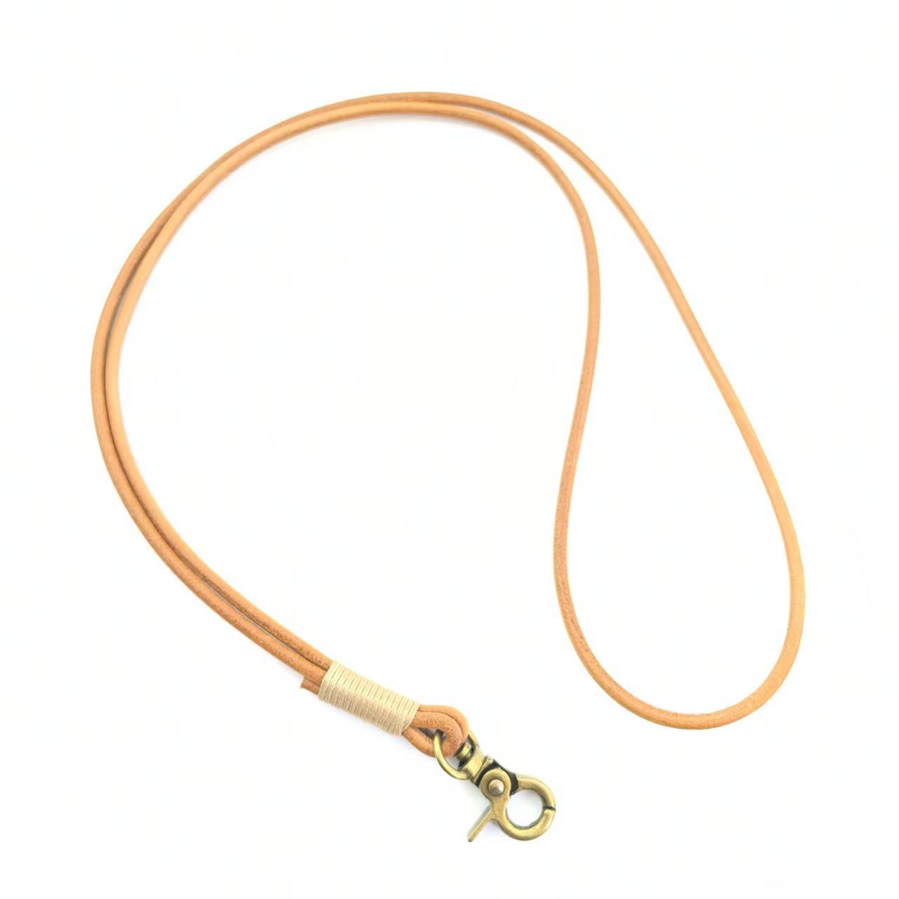 3:45cm Original color light brown necklace