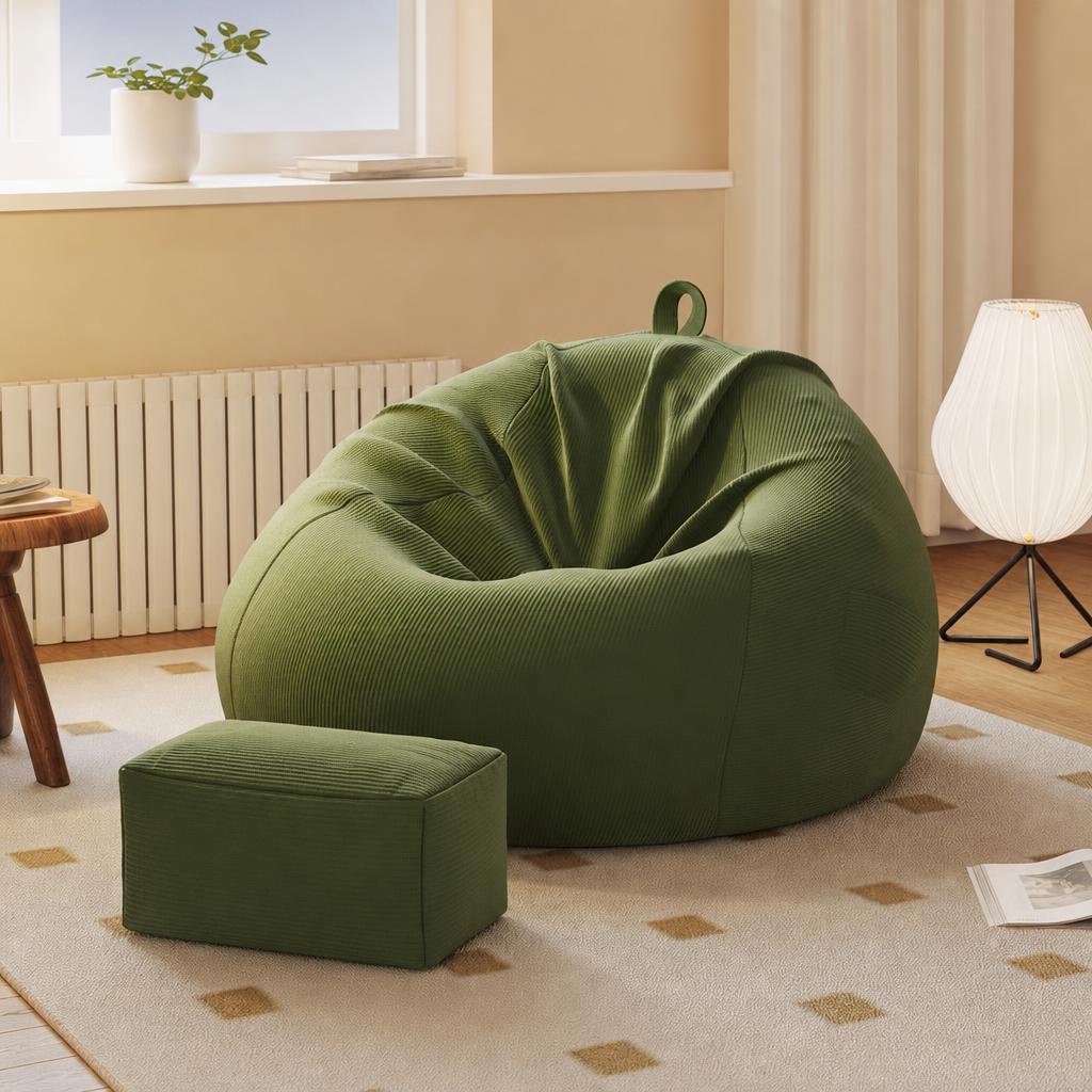 XL size - olive green   rectangular footrest