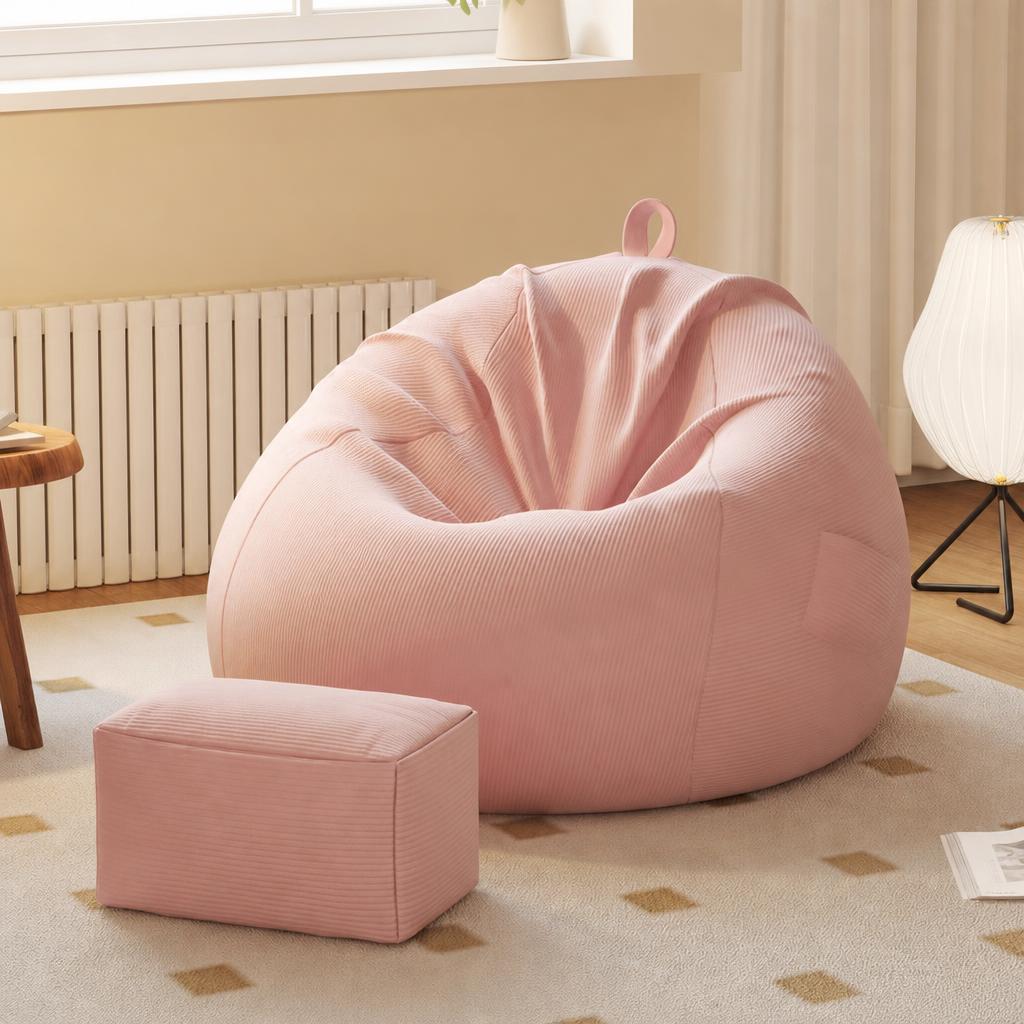 XL size - cherry blossom pink   rectangular footrest