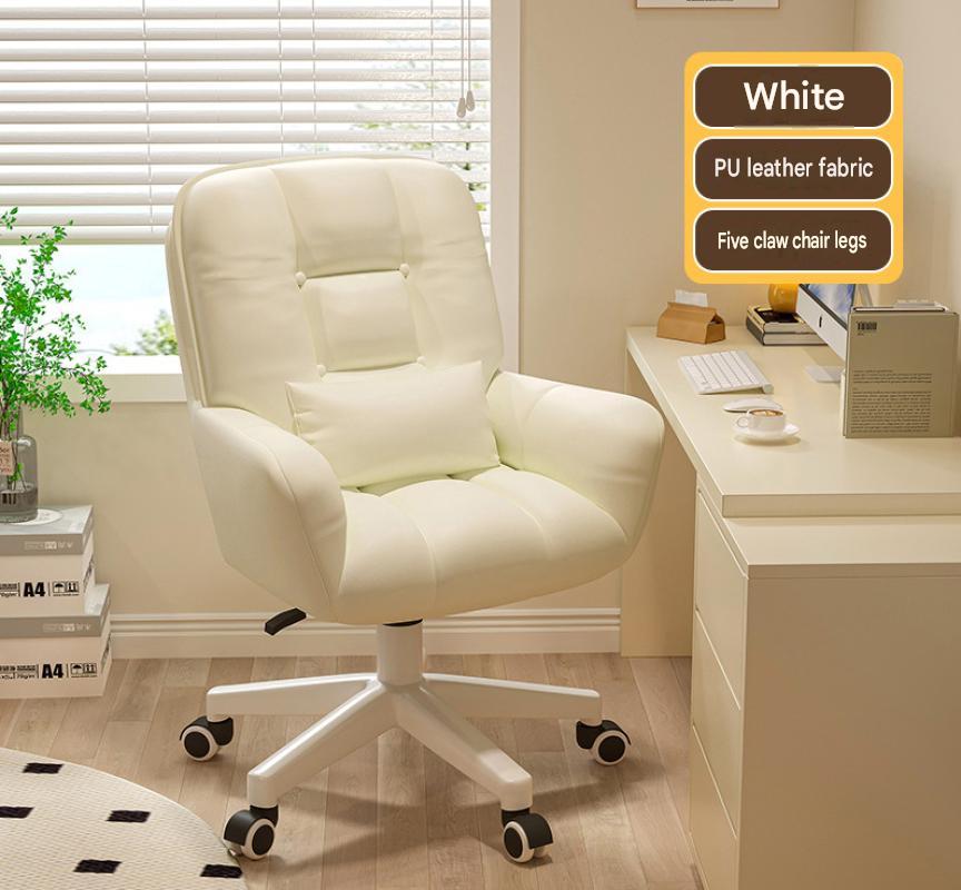 White-microfiber PU leather [nylon five claws]-send pillow