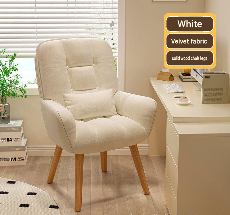 White-velvet [solid wood fixed]-send pillow