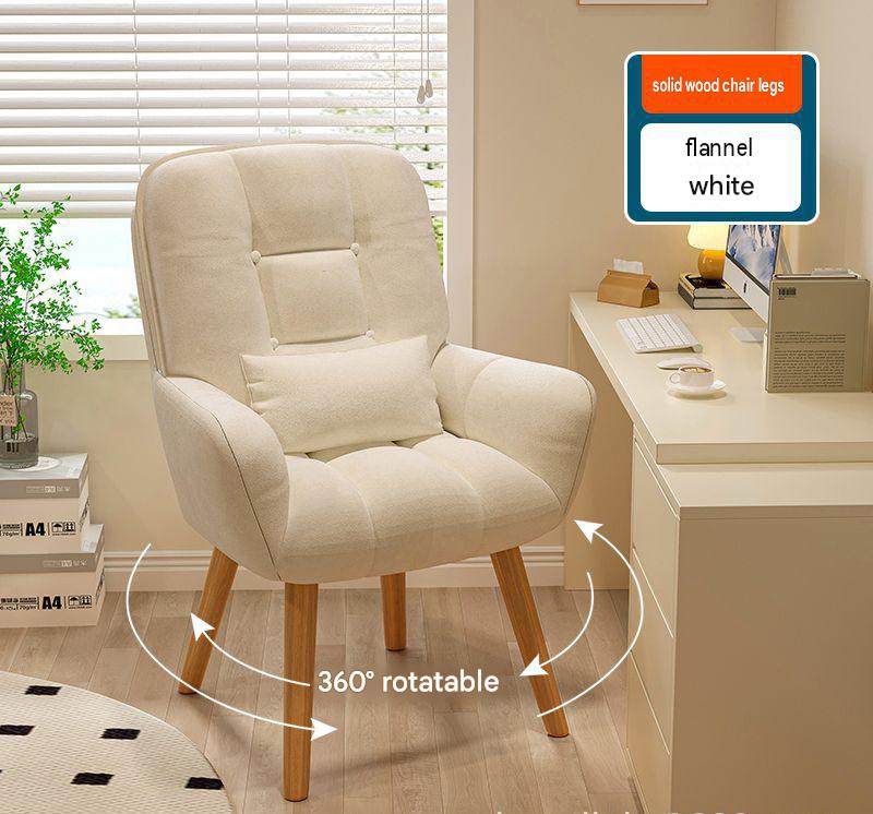White-velvet [solid wood rotating]-send pillow