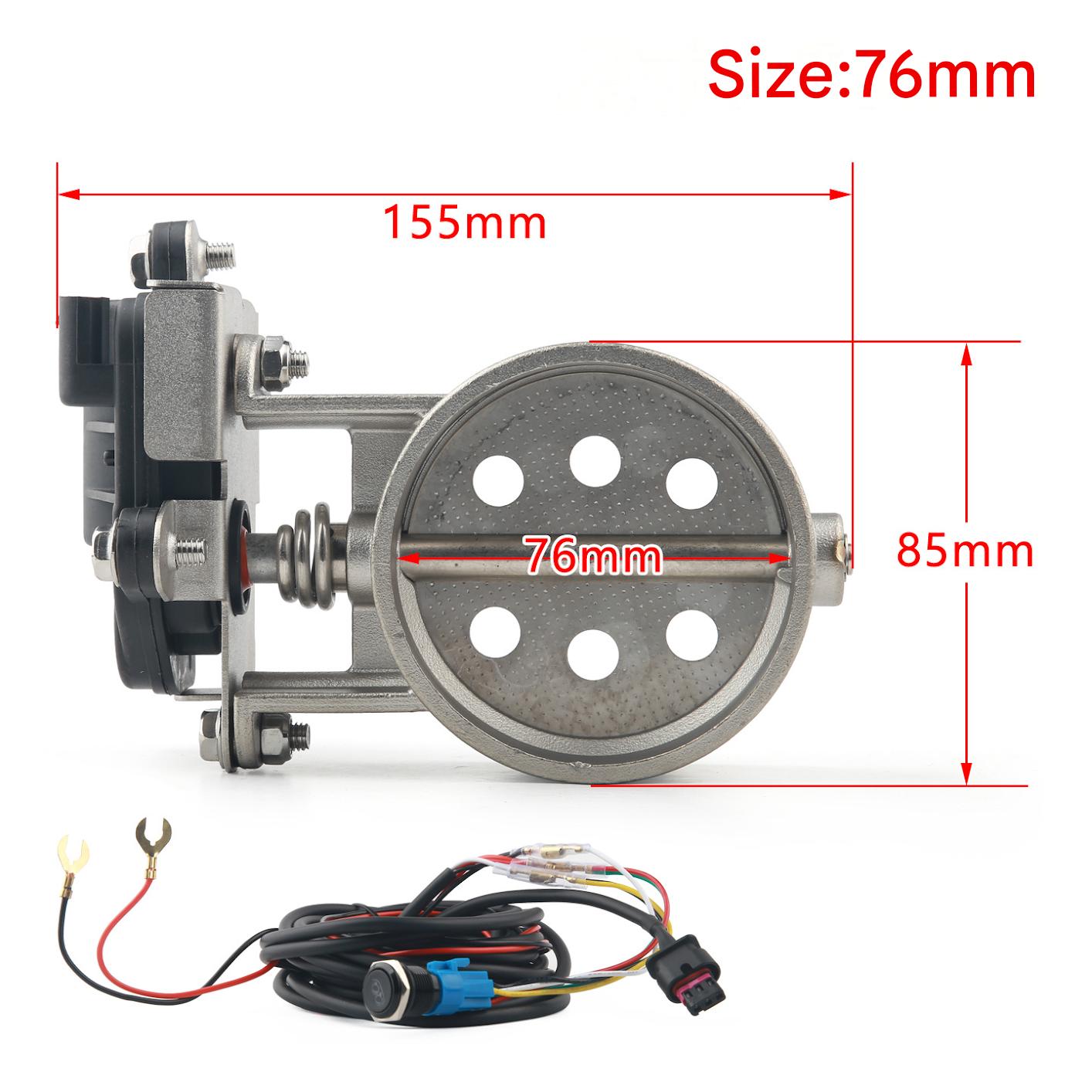 3 inches 76mm with hole