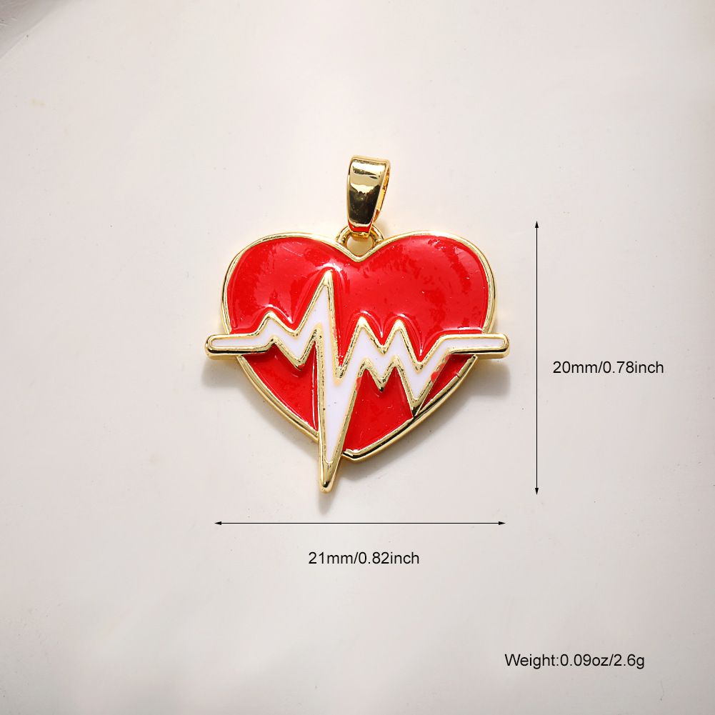 4:A976 dripping oil red peach heart