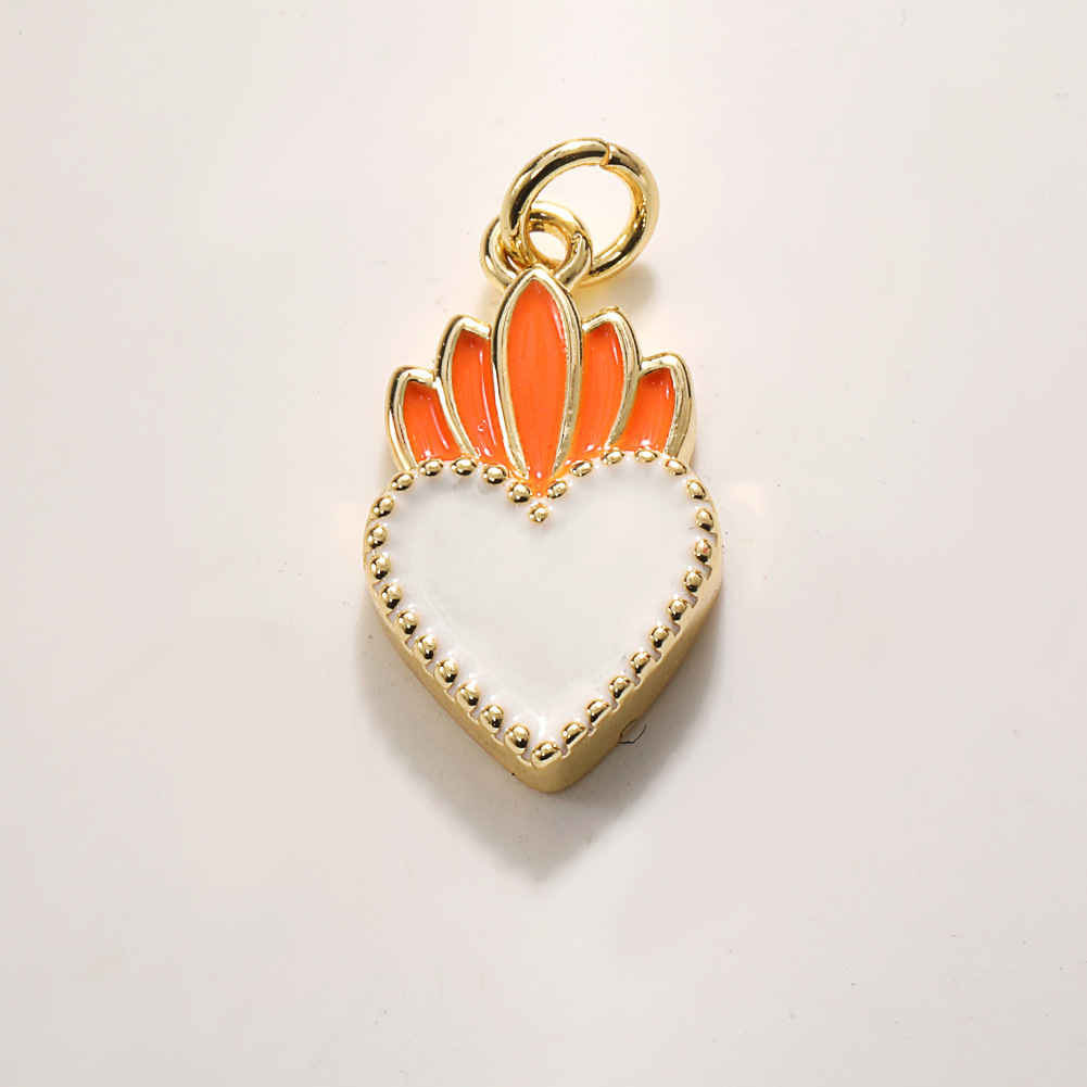 8:A980 dripping oil white radish love heart