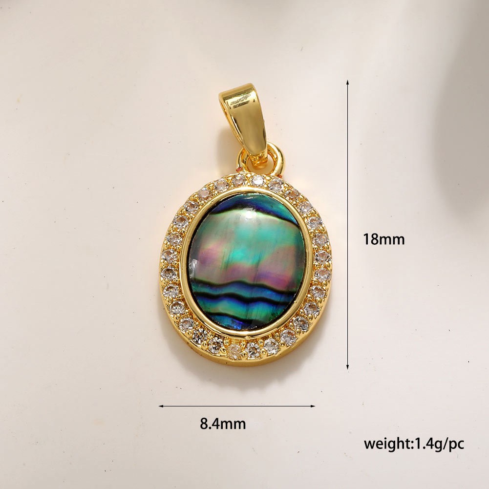 23:Oval abalone shell a0152-7