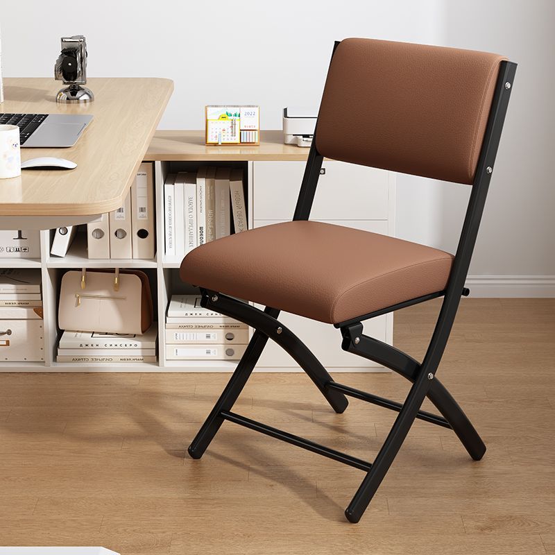 Black iron frame-brown