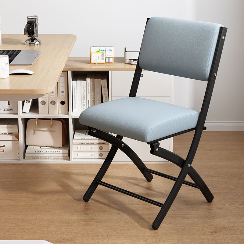 Black iron frame-light blue