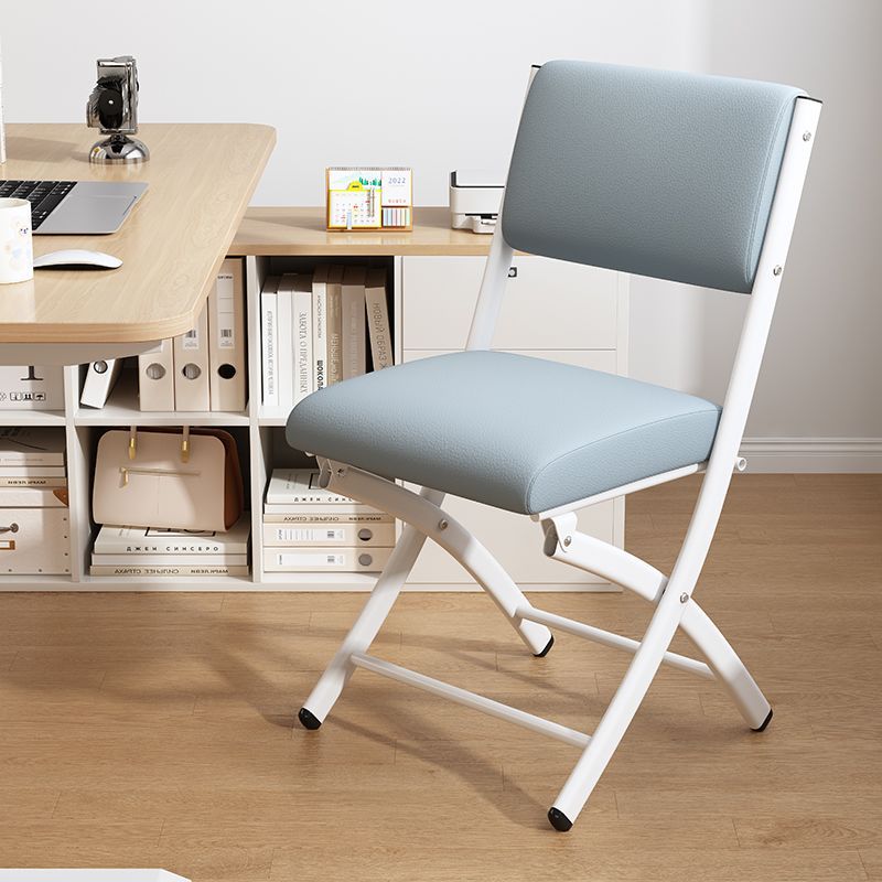 White iron frame-light blue