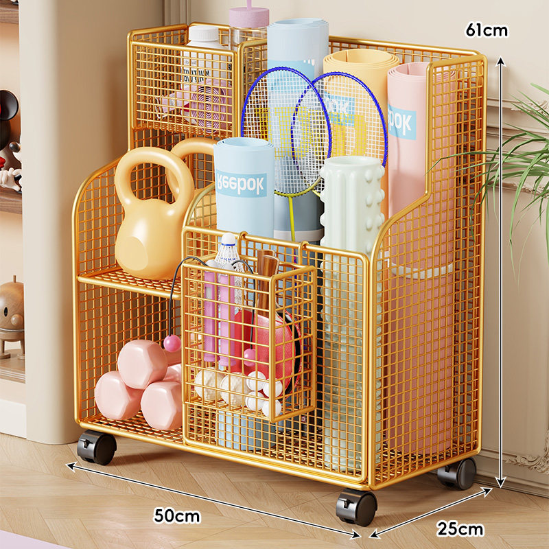 Gold-wheels [with hanging basket]
