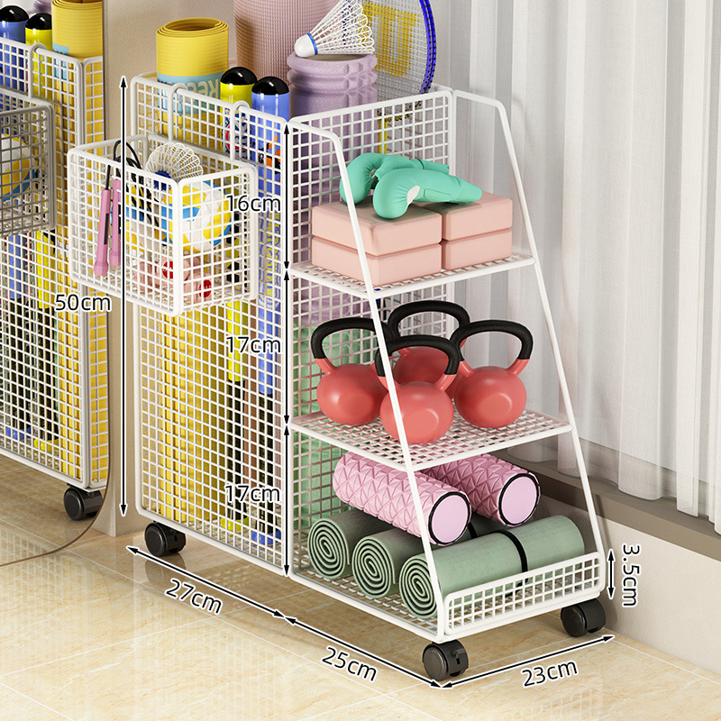 Ladder type with hanging basket grass white-mobile model