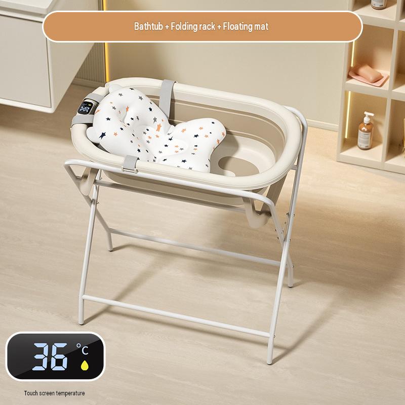 Temperature-sensor coffee bathtub   floating mat   rack