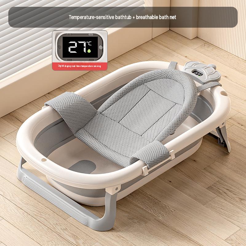 [digital temperature sensing] bathtub   triangular bath net