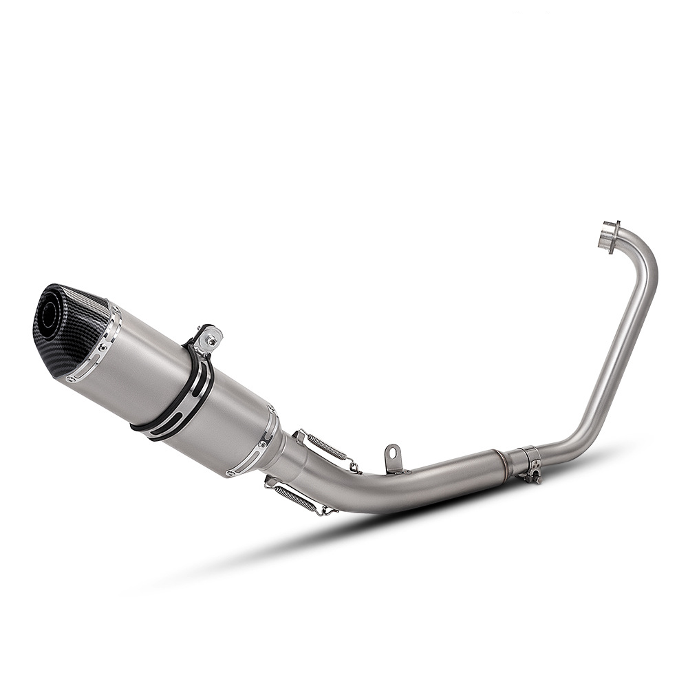 zt125 front section   r27 titanium color imitation carbon head