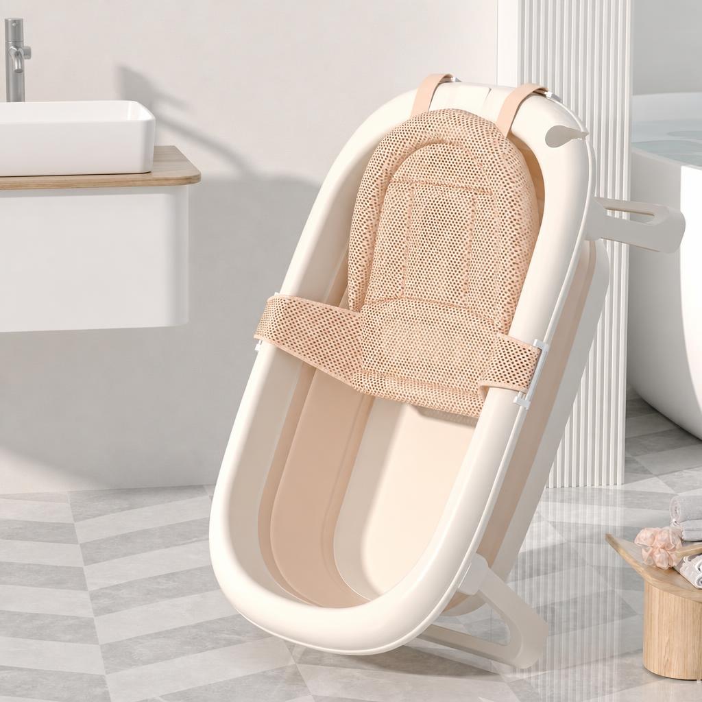 bathtub with bath net