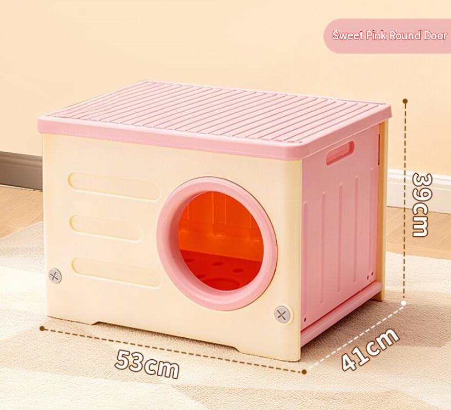 Pink round door