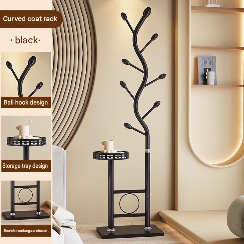 Elegant black curved corner   storage [quartz stone chassis]