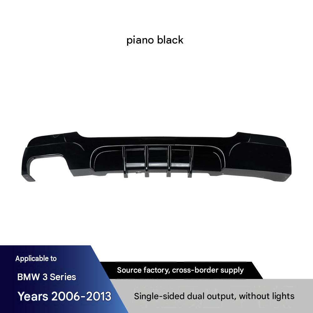 Single-sided, dual-outlet, piano black finish, no backlight