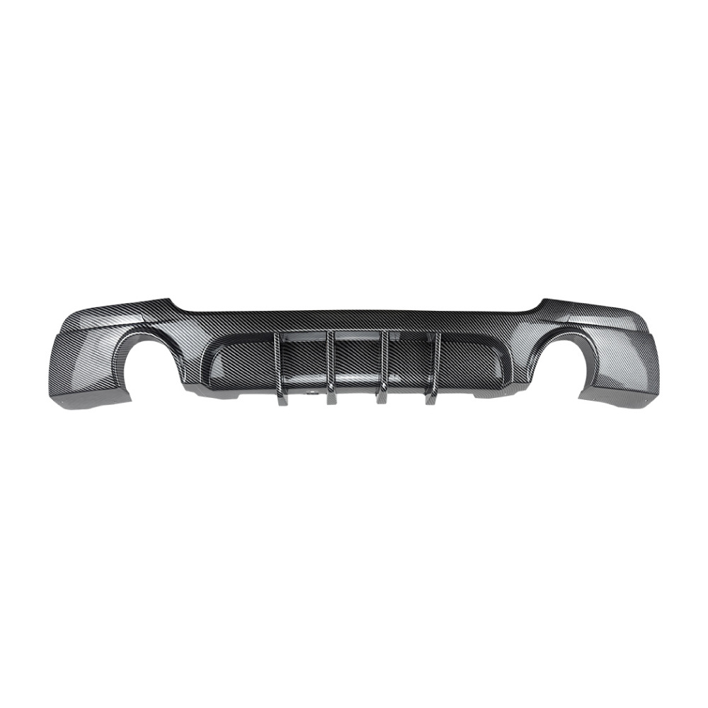 Dual exhaust, carbon fiber pattern, no lights