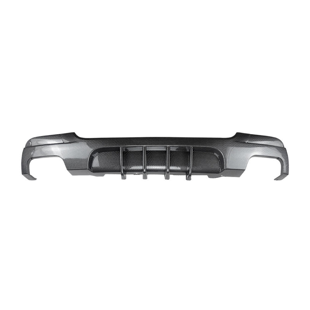 Dual exhaust outlets, carbon fiber pattern, without lights