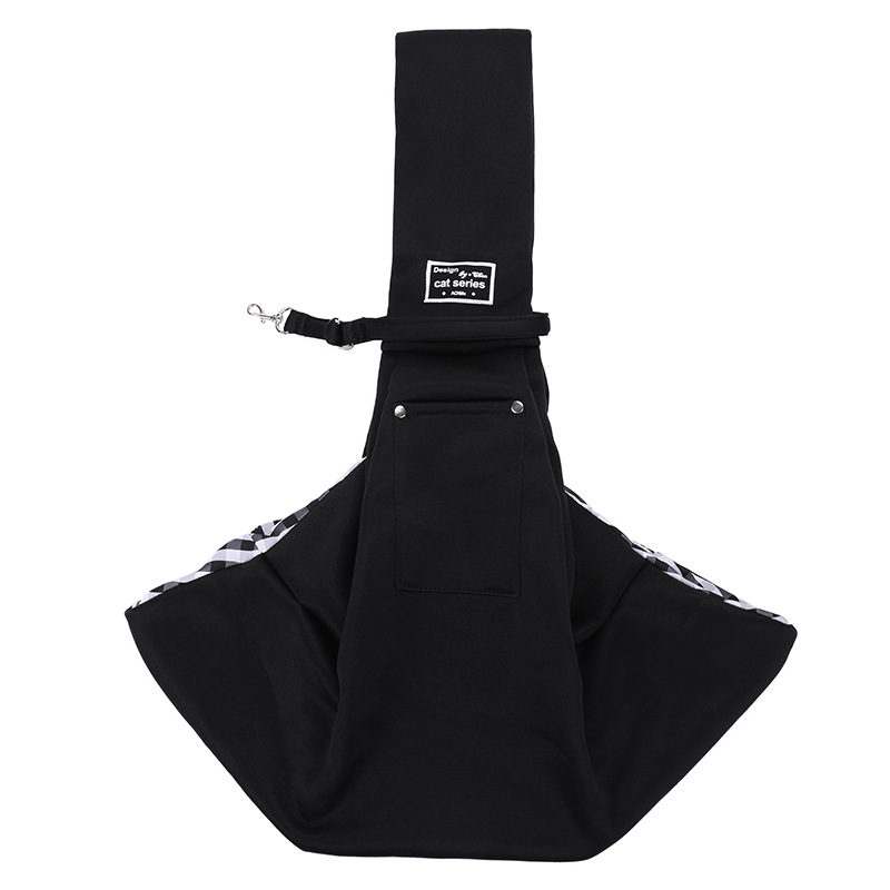 Black (polyester strap mobile phone pocket)