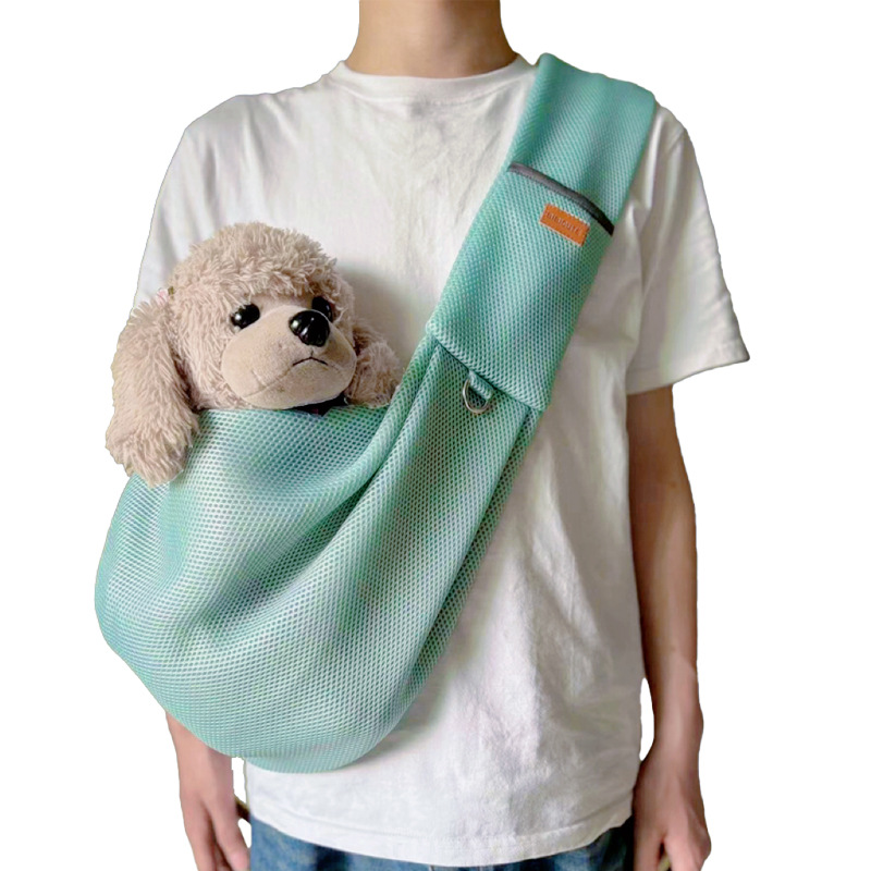 Light blue mesh cat bag 2410#