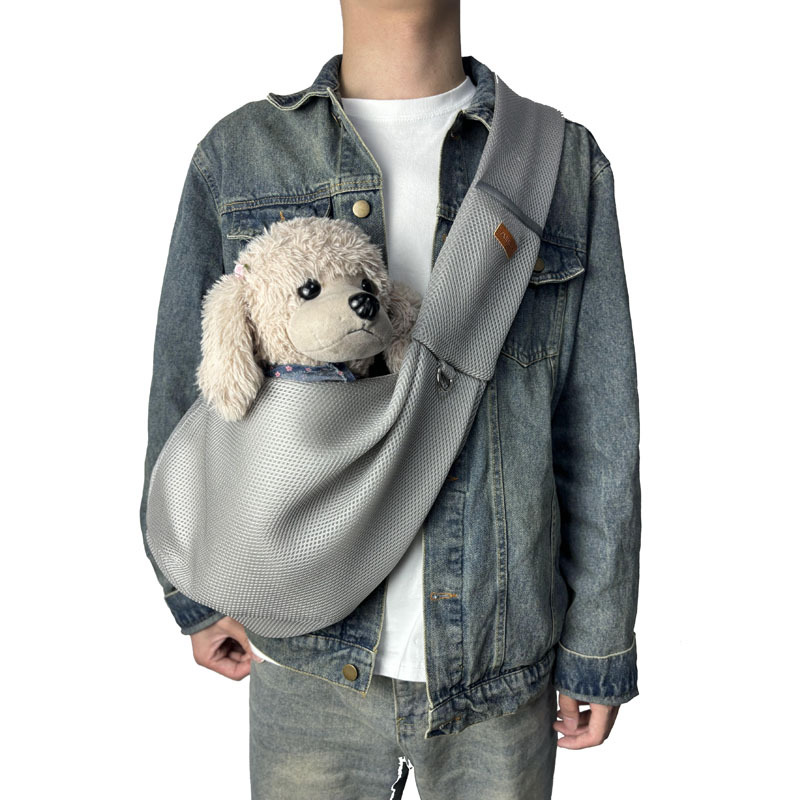 Light gray mesh cat bag 2410 #