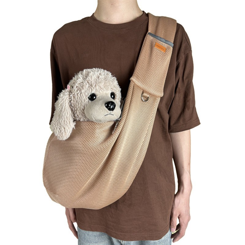 Khaki mesh cat bag 2410#
