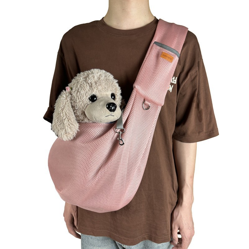 Pink mesh cat bag 2410#