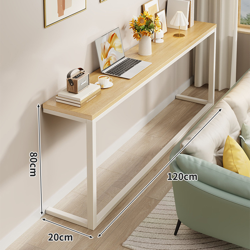 Natural wood color + white frame, length 120 * width 20 * height 80 cm