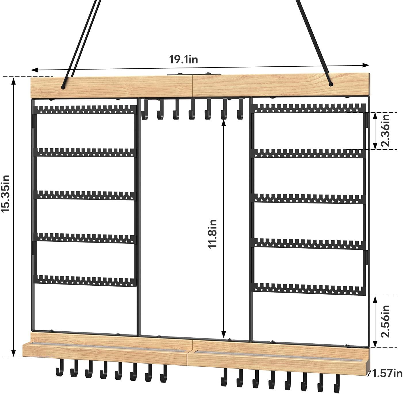 New wall-mounted multifunctional jewelry rack