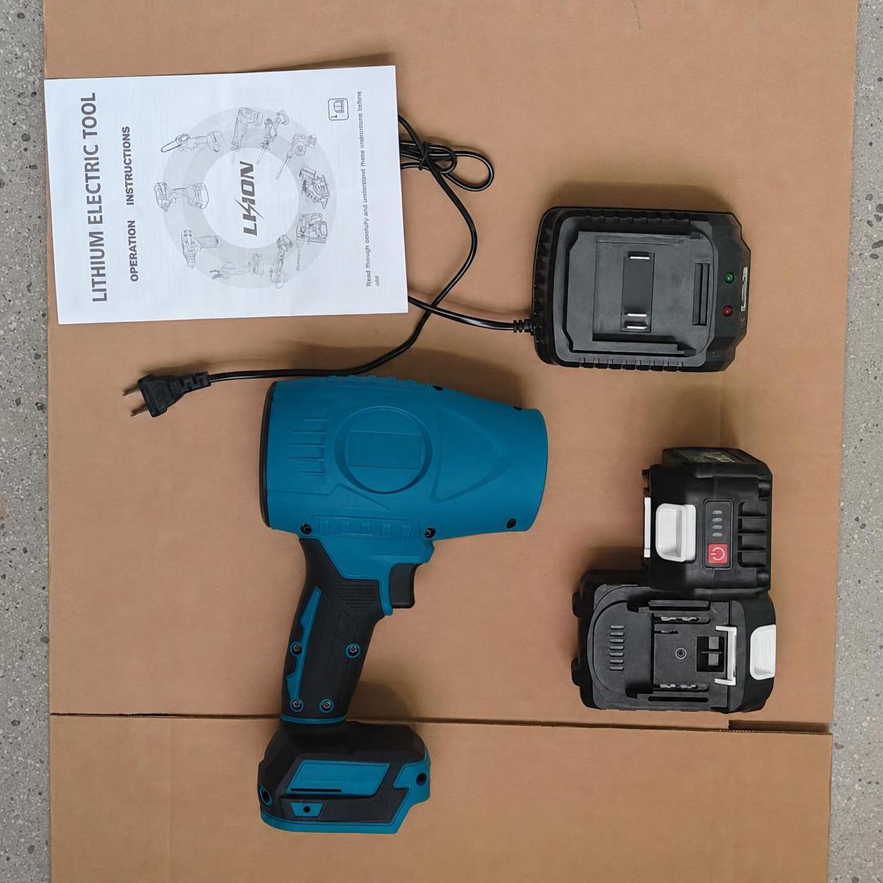 Electric Blower with 2 batteries and 1 charger