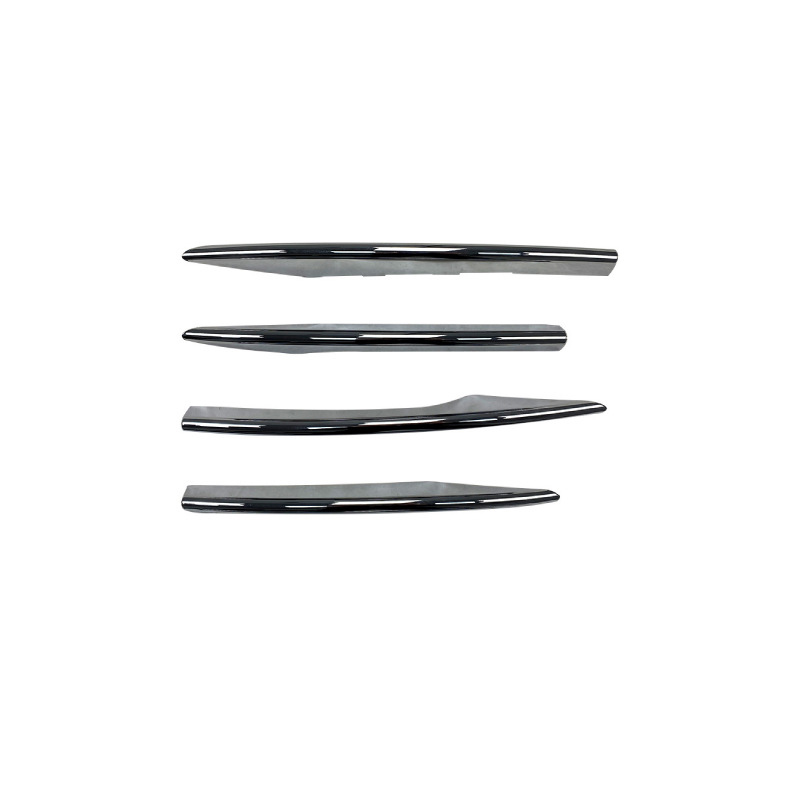 Grid trim strip electroplated silver