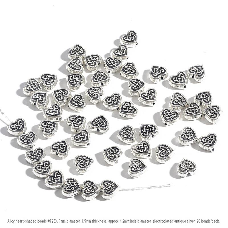 4:04 heart-shaped beads diameter 9mm thickness 3.5mm