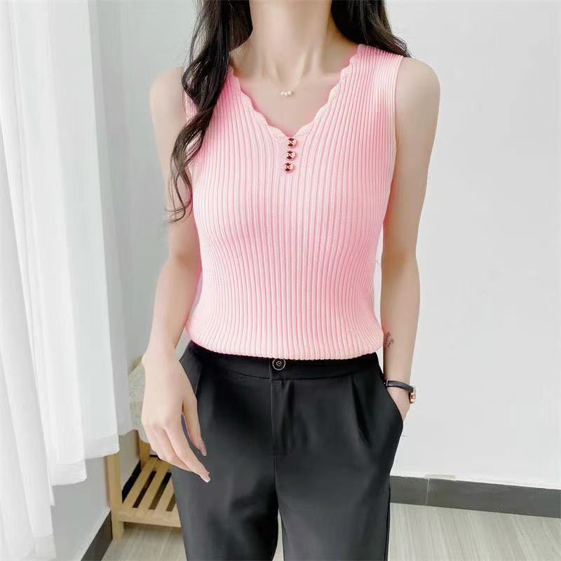 Bright pink vest