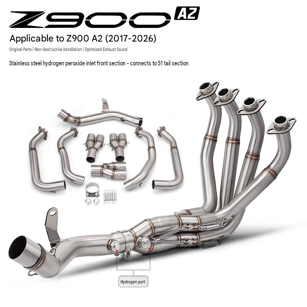 Z900a2 external dual oxygen port front section - connected to 51mm