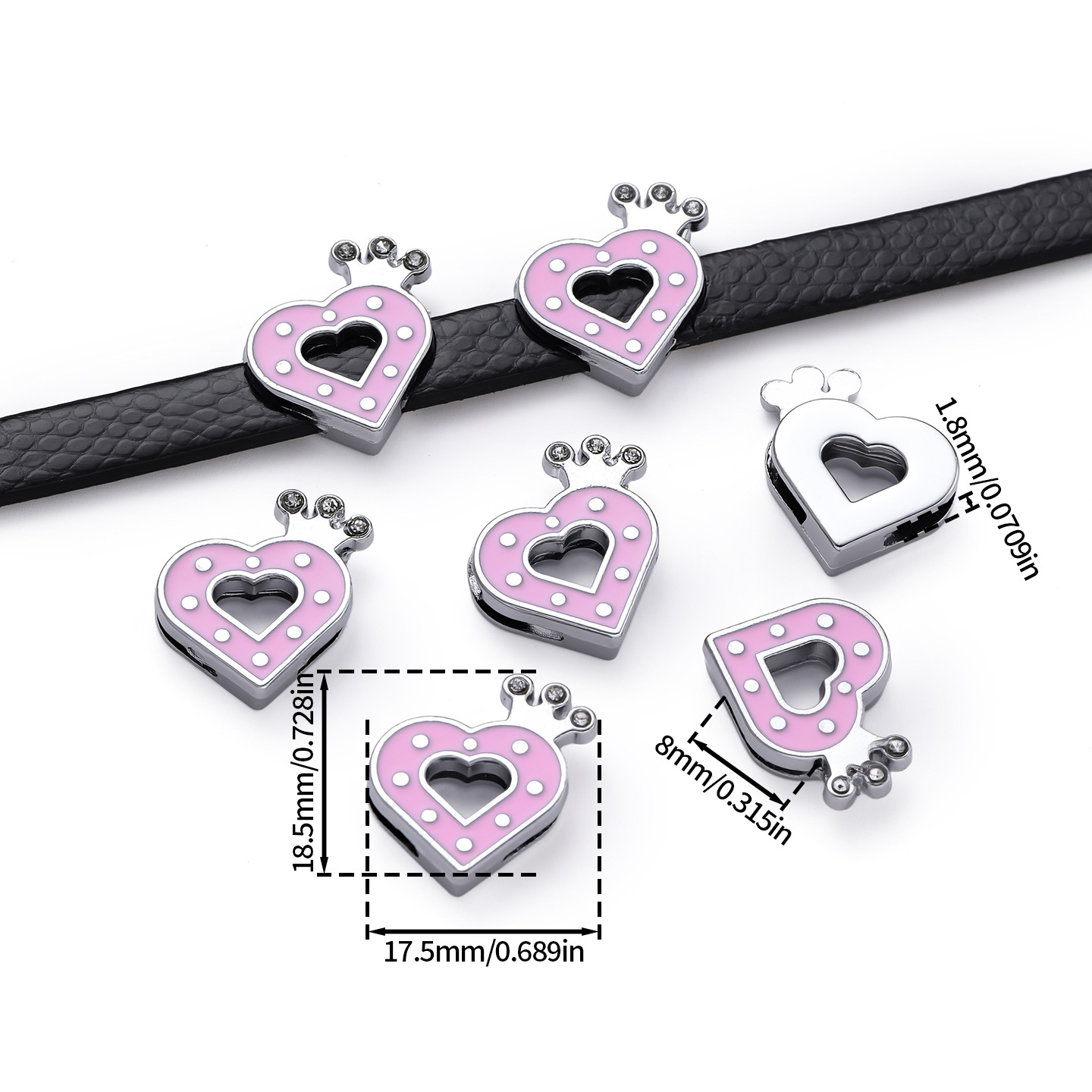 Sl771 crown heart 1 piece