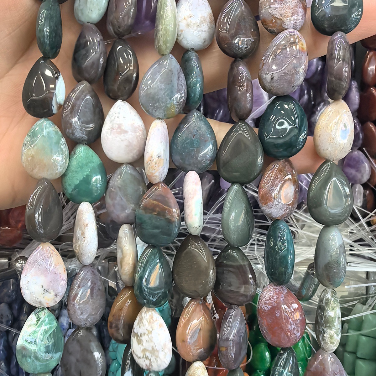 India agate 8x10MM/40pcs