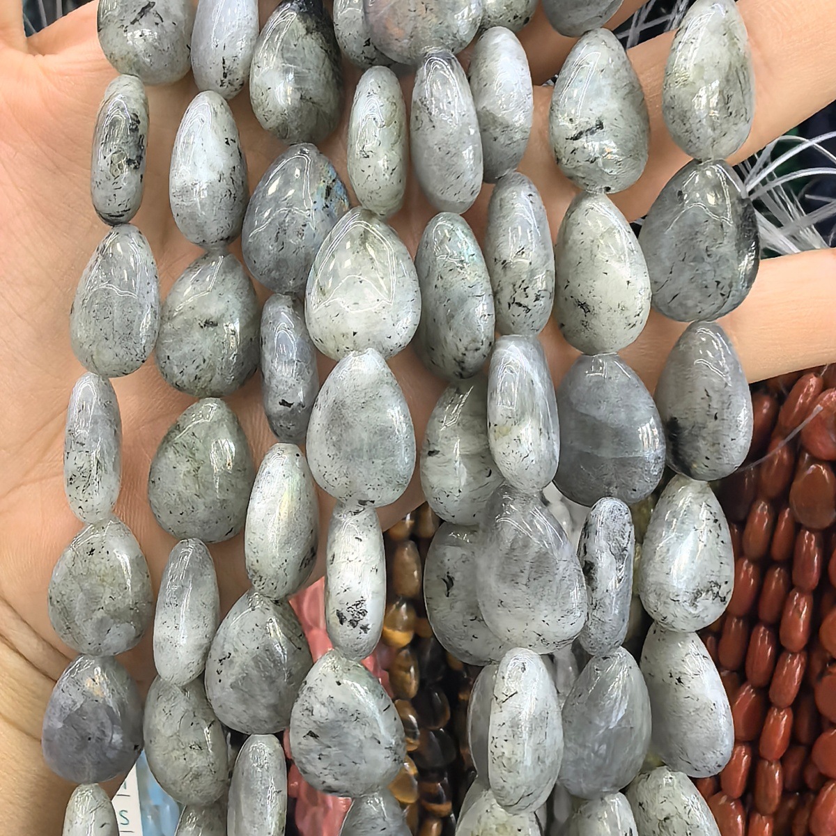 gray labradorite 10x14mm/28pcs