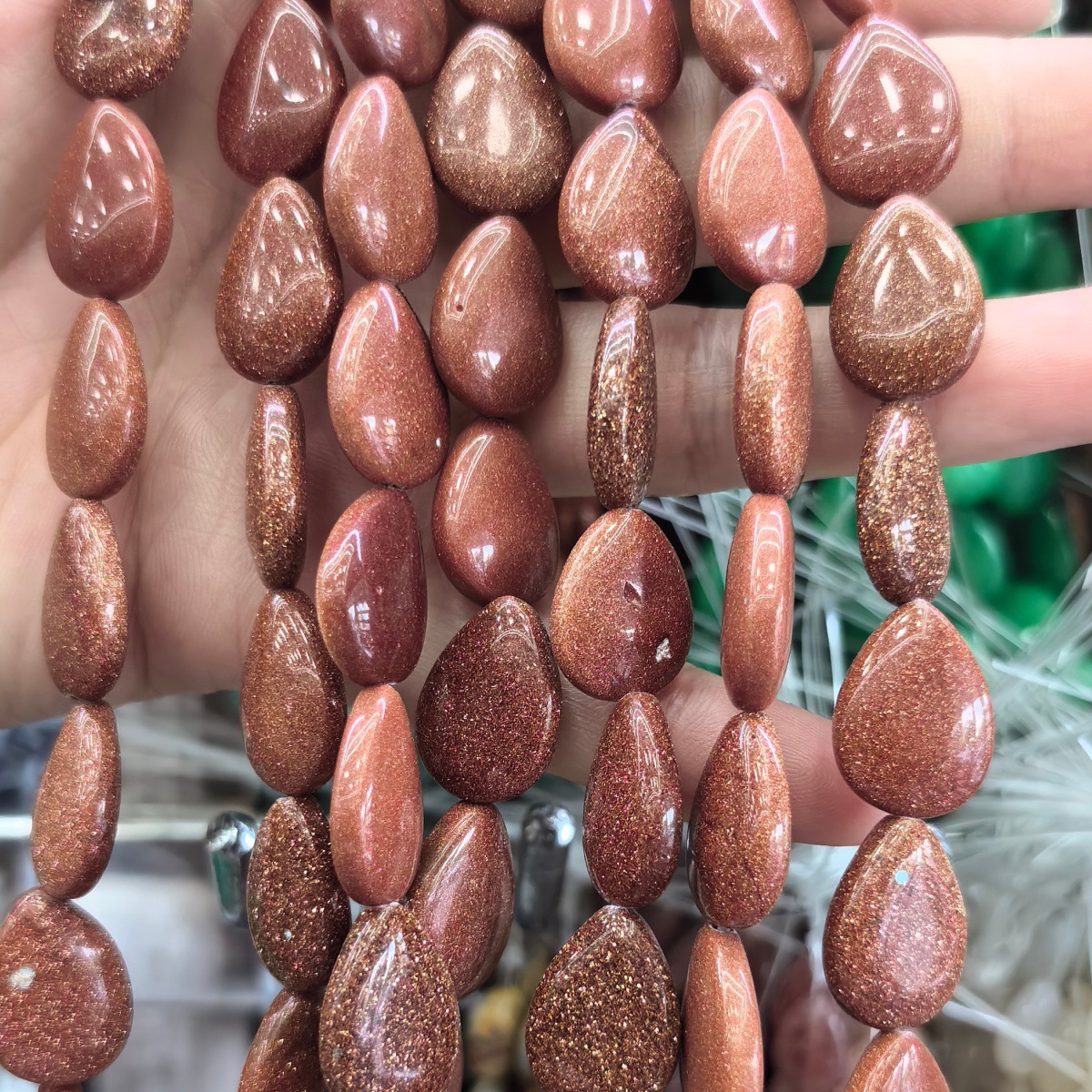 Goldstone 13x18mm/22pcs
