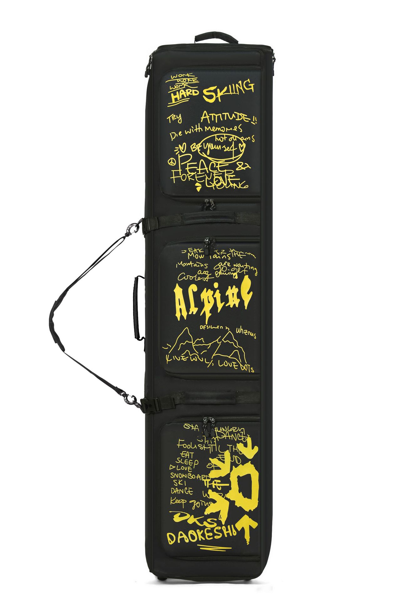 Black and yellow graffiti