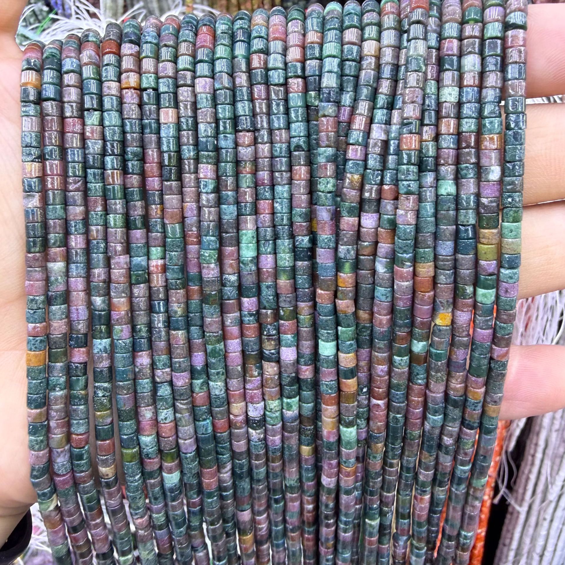 Indian agate 2x3mm