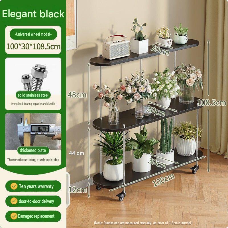 Black wheeled model three layers 100*30*100