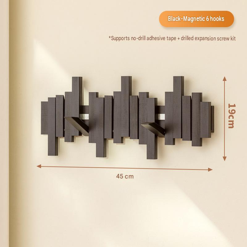 [black] medium 45cm (6 hooks)