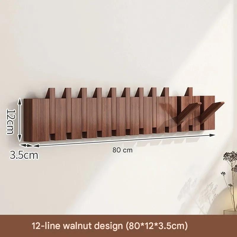 Walnut color 81*15.5 (12 hooks)