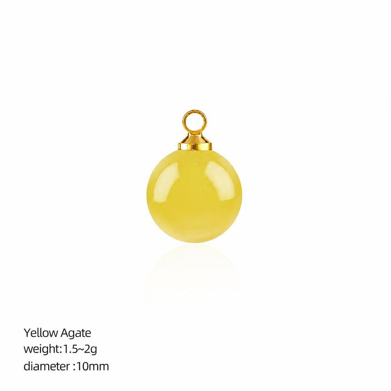 23:Yellow agate gold