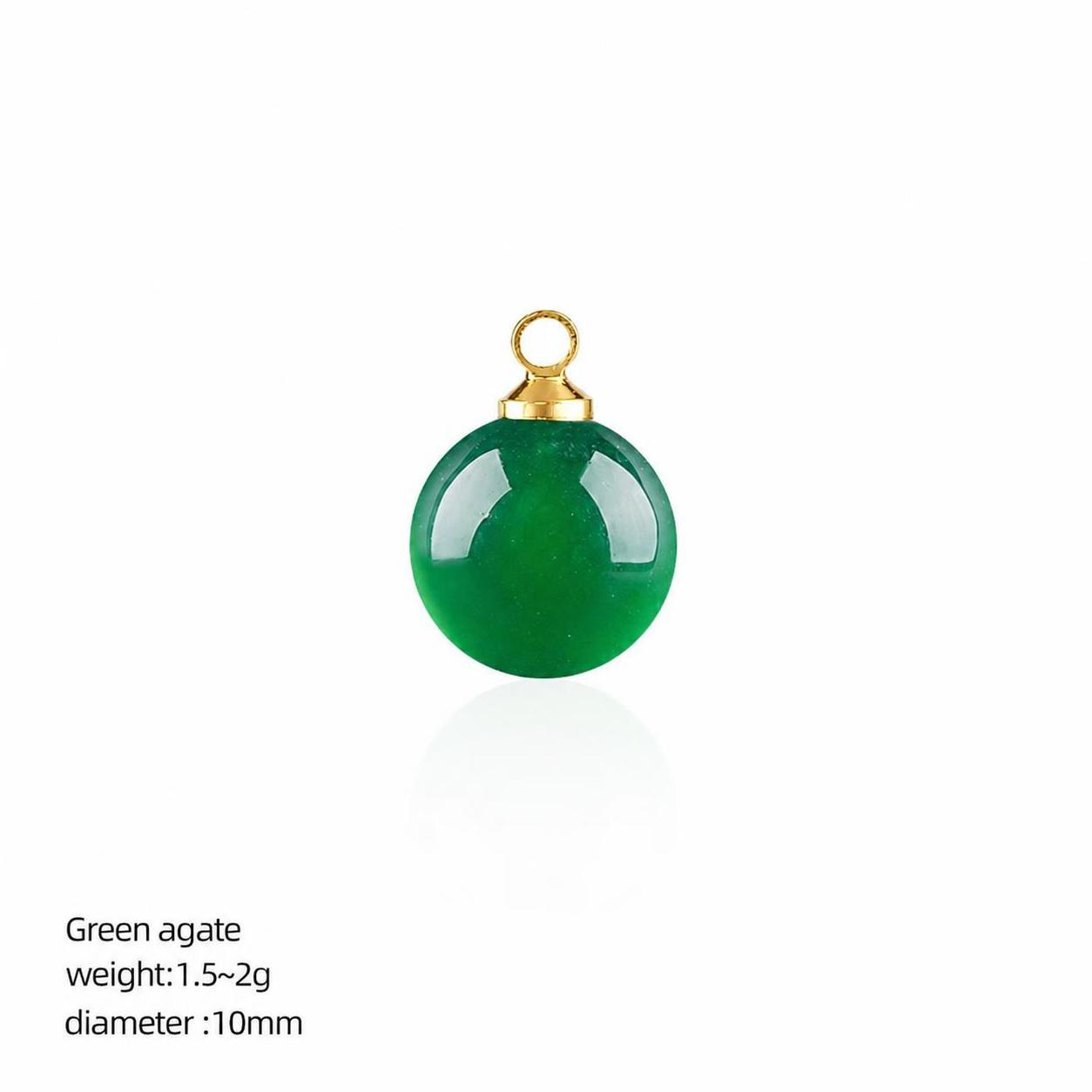 42:green agate gold