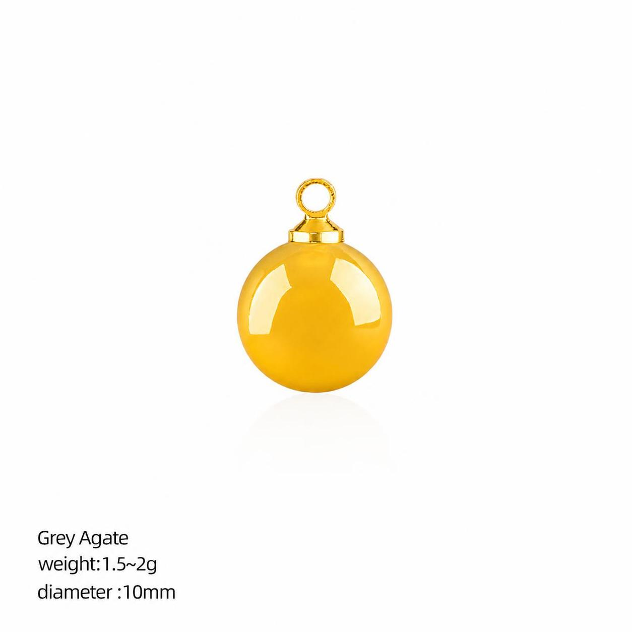 44:grey agate gold