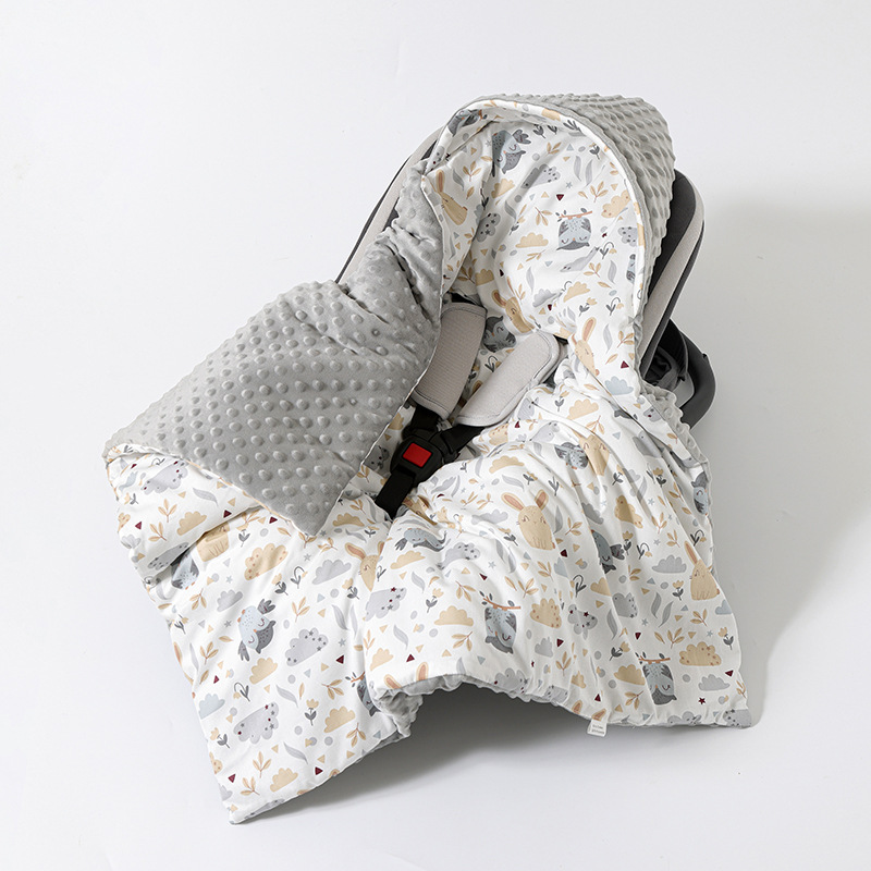 Gray bunny owl (thick style/basket beanie quilt)