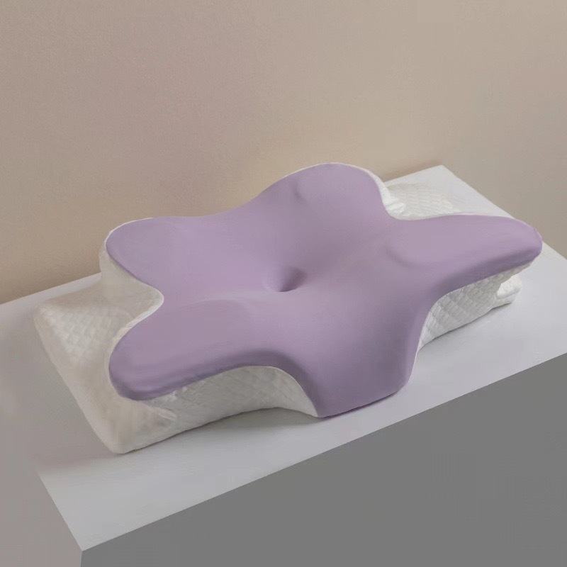 4d ergonomic butterfly pillow single pack....purple